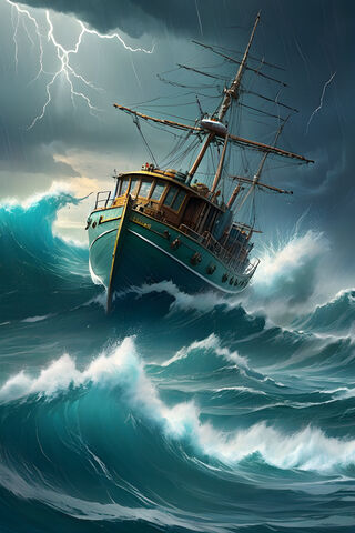 Braving the Storm 🌊⚓️