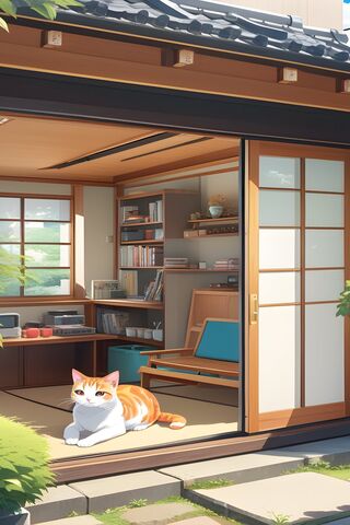 Cozy Cat Retreat 🌞🐾