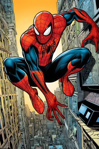 Spider-Man Swinging Thr..
