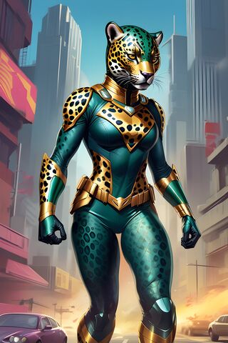 Fierce Feline Hero 🐆✨