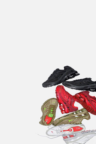 Sneaker Stack: A Colorful Collection of Kicks 👟✨