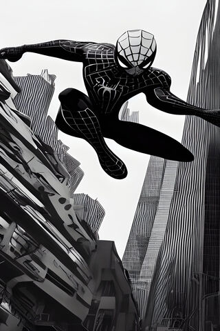 Spiderman B&W