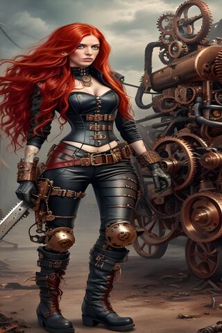 Steampunk Warrior Queen..