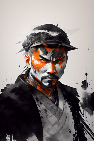 Fierce Warrior in Ink �..