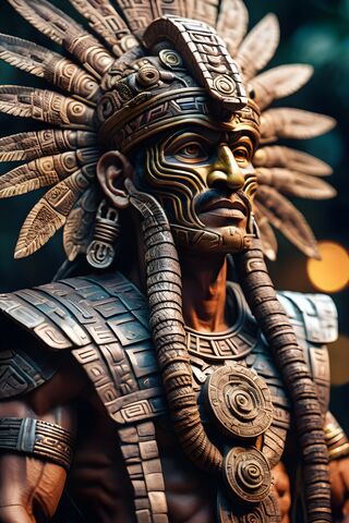 Majestic Aztec Warrior ..