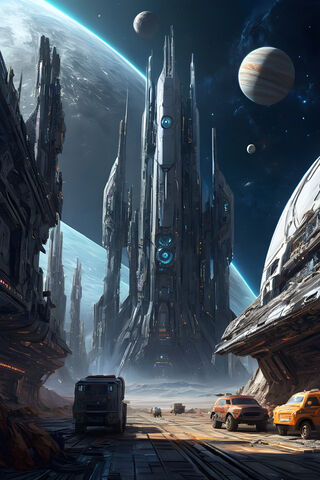 Cosmic Cityscape 🌌🚀
