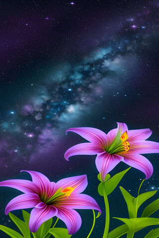Cosmic Blooms 🌌🌸