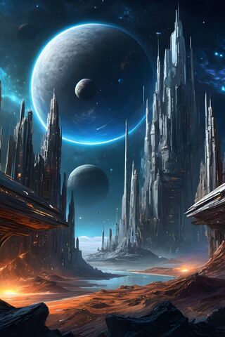 Cosmic Cityscape 🌌🏙️