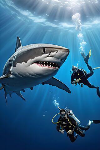 Underwater Encounter: The Majesty of Sharks 🦈🌊