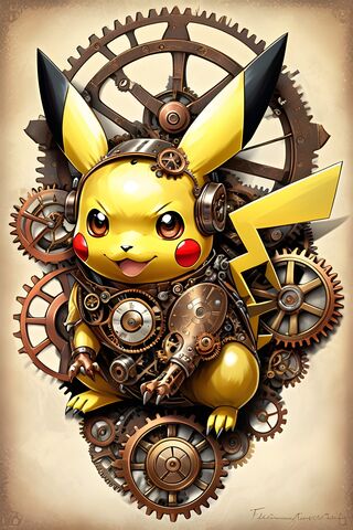 Steampunk Pikachu ⚙️✨