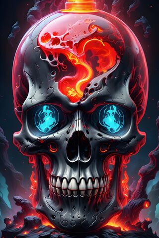 Skull Lava Lamp