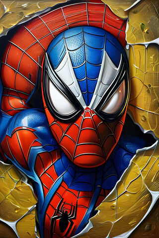 Spider-Man Breaks Throu..