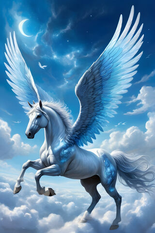 Silver Sheen Pegasus