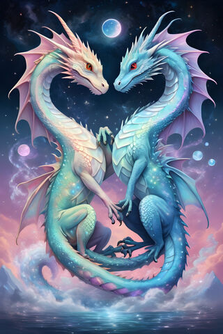 Sparkling Water Dragons