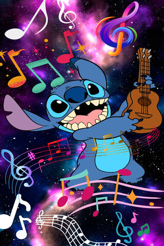 Stitch's Cosmic Jam Session 🎶🌌