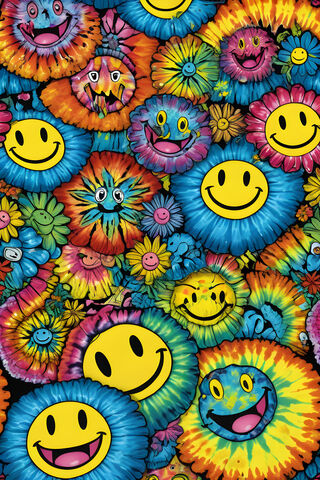 Smiley Face Tie-Dye