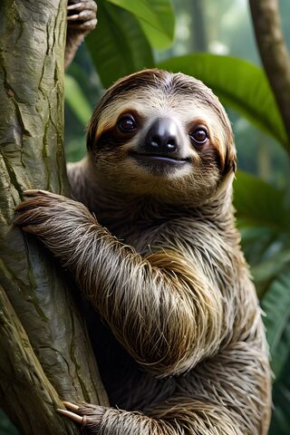 Charming Sloth in the Jungle 🌿