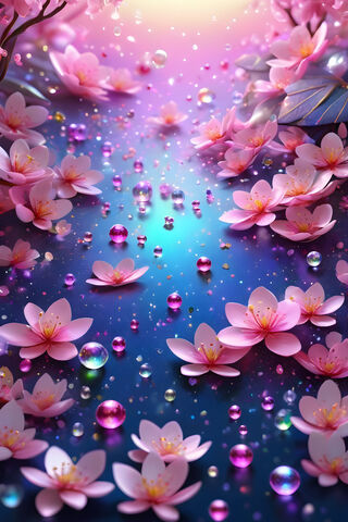 Sakura and Magical CGem Bubbles