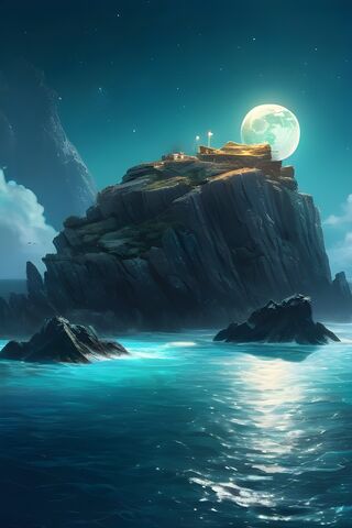 Sea Moon ????୨୧
