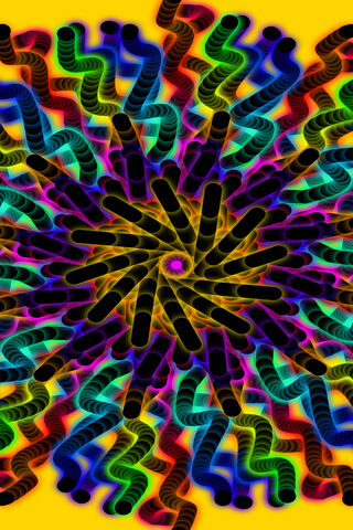 Vibrant Spiral of Color..
