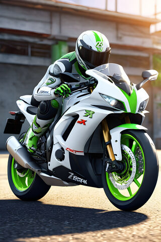 Stig On ZX6R