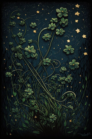 Enchanted Clover Night 🌌🍀