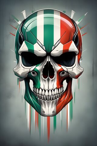 Italian Pride Skull 🇮🇹💀