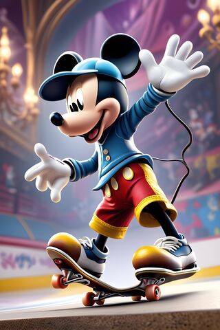 Skate Board Mickey