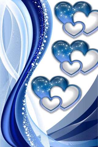 Shimmering Blue Hearts 💙✨