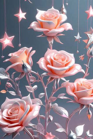 Silver Pink Rose