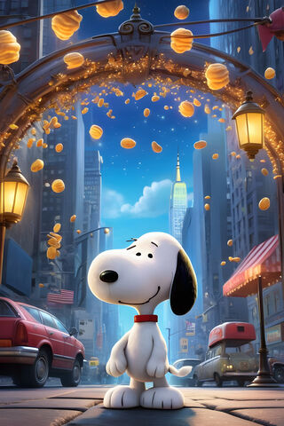 Snoopy Gets To New York