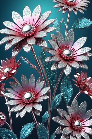 Sparkly Flowers