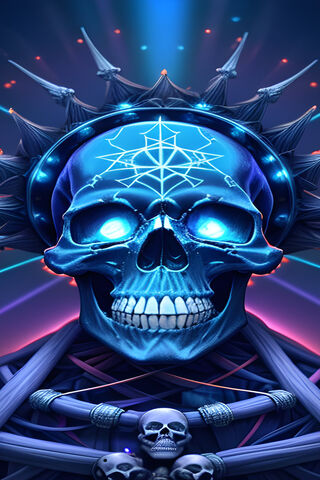 Neon Skull Majesty 💀✨