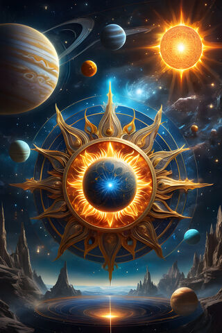 Solar System Mandala