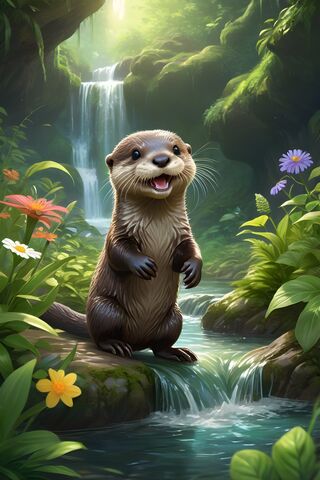 Sweet Otter Cub
