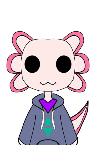Cute Cartoon Axolotl Ch..