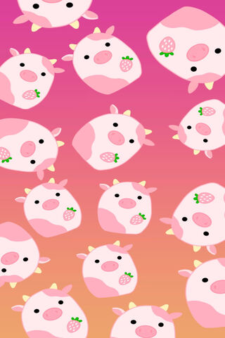 Cute Strawberry Cows 🐄🍓