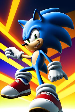 Speedy Blue Hero in Act..