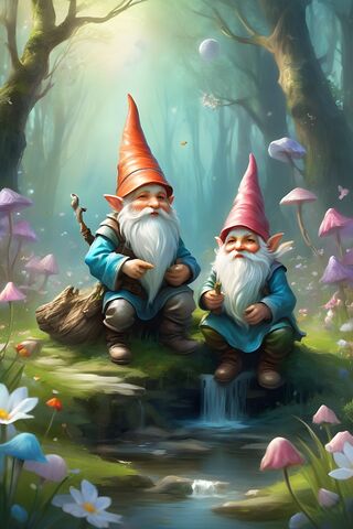 Enchanted Gnome Friends 🌲🧙‍♂️