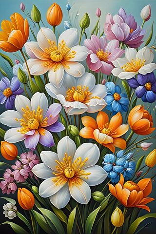 Vibrant Floral Symphony..