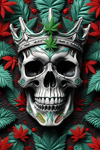 Skull Of A King Who Smo..