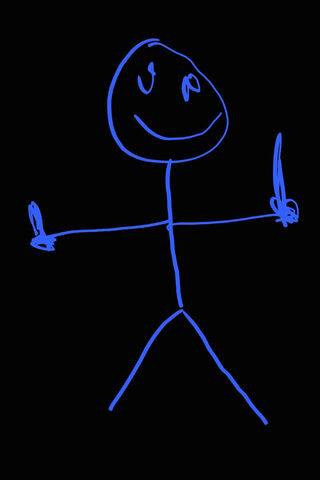 Happy Stick Figure with..