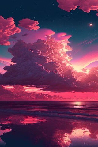Dreamy Sunset Over the Ocean 🌅✨
