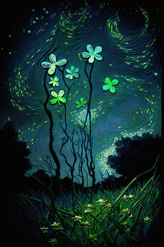 Celestial Shamrocks: A Night of Luck 🌌🍀