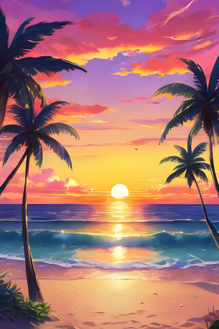 Tropical Sunset Bliss �..