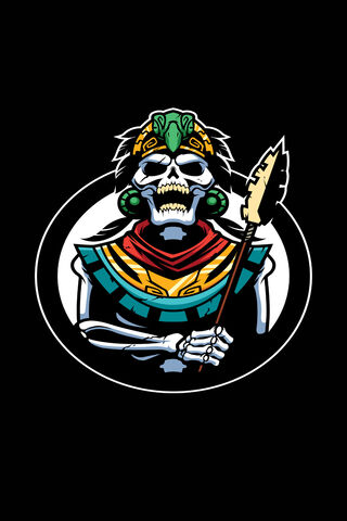 Aztec Warrior Skeleton 🗡️💀