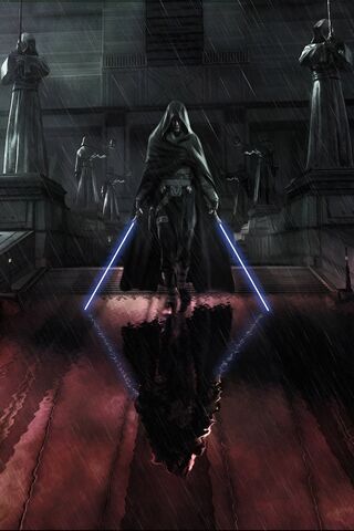 Dark Jedi in the Rain