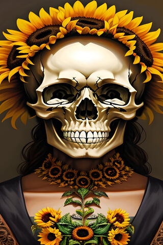 Sunflower Skull 🌻💀