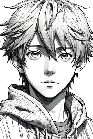 The Animie Emo Boy