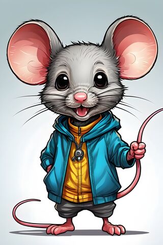 Cool Mouse in a Hoodie 🐭✨